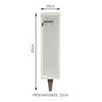 Estante para Paño 20 cm Blanco Reims Madesa
