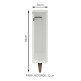Estante para Paño Reims 20 cm Blanco