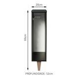 Estante para Paño Reims 20 cm Negro