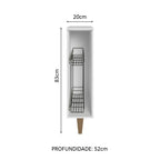 Especiero de Cocina 20 cm Blanco Reims Madesa