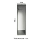 Estante para Paño 20 cm Gris Nice Madesa