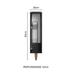 Especiero de Cocina 20 cm Negro Reims Madesa