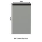 Gabinete Bajo 40 cm 1 Puerta Gris Nice Madesa