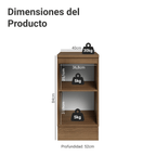 Gabinete Bajo 40 cm 1 Puerta Marrón/Verde Vik Madesa
