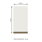 Gabinete Superior 35 cm 1 Puerta Blanco Reims Madesa