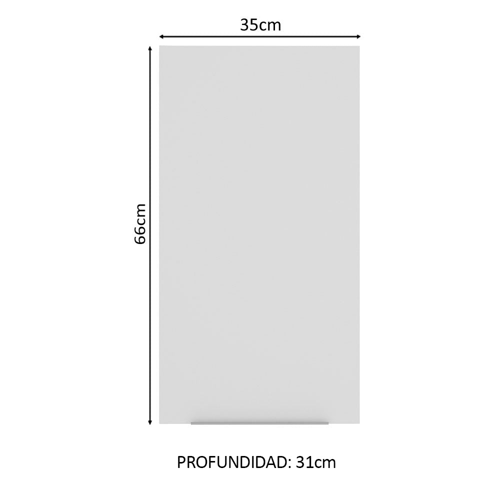 Gabinete Superior 35 cm 1 Puerta Blanco Stella Madesa