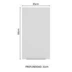 Gabinete Superior 35 cm 1 Puerta Marrón/Blanco Stella Madesa