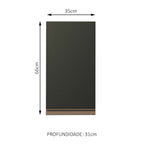 Gabinete Superior 35 cm 1 Puerta Negro Reims Madesa
