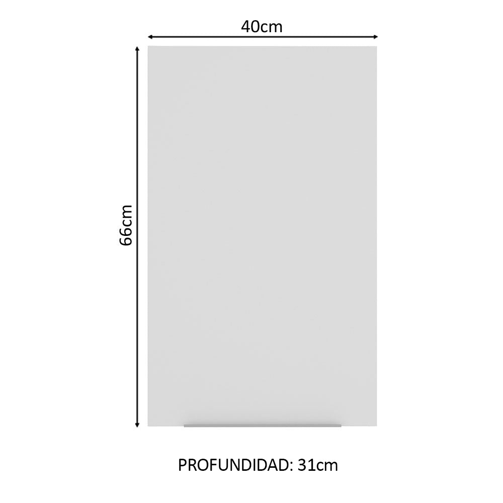 Gabinete Superior 40 cm 1 Puerta Blanco Stella Madesa