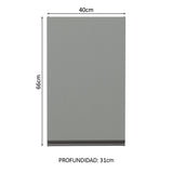 Gabinete Superior 40 cm 1 Puerta Nice Gris