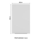 Gabinete Superior 40 cm 1 Puerta Marrón/Blanco Stella Madesa