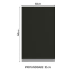 Gabinete Superior 40 cm 1 Puerta Marrón/Negro Glamy Madesa