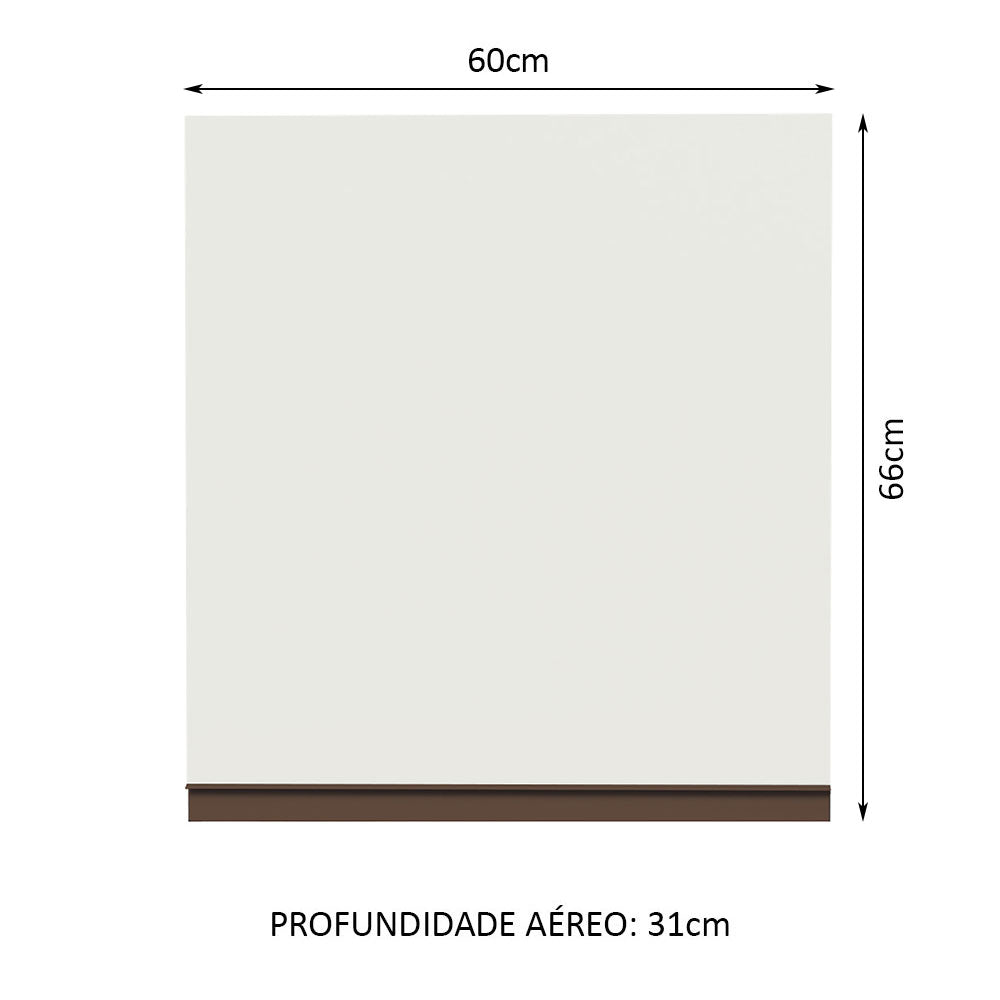 Gabinete Superior 60 cm 1 Puerta Blanco Reims Madesa