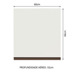 Gabinete Superior 60 cm 1 Puerta Blanco Reims Madesa