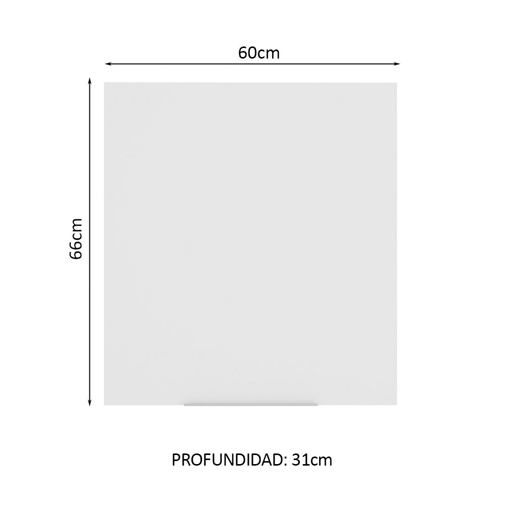 Gabinete Superior 60 cm 1 Puerta Blanco Stella Madesa