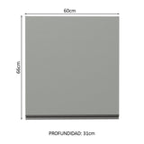 Gabinete Superior 60 cm 1 Puertas Nice Gris