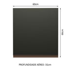 Gabinete Superior 60 cm 1 Puerta Negro Reims Madesa