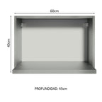Gabinete Superior para Horno 60 cm Gris Madesa
