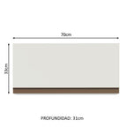 Gabinete Superior 70 cm 1 Puerta Abatible Blanco Reims Madesa