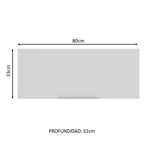 Gabinete Superior 80 cm 1 Puerta Abatible Blanco Stella Madesa