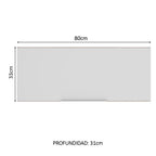 Gabinete Superior 80 cm 1 Puerta Abatible Marrón/Blanco Stella Madesa