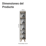 Despensero 40 cm 2 Puertas Con Patas Nice Crema