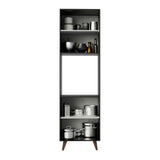 Mueble para Horno Madesa Reims 60 cm 2 Puertas Negro