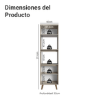 Mueble para Horno 60 x 52 cm 2 Puertas Crema Nice Madesa 02