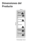 Mueble para Horno 70 cm 3 Puertas Blanco/Verde Vik Madesa