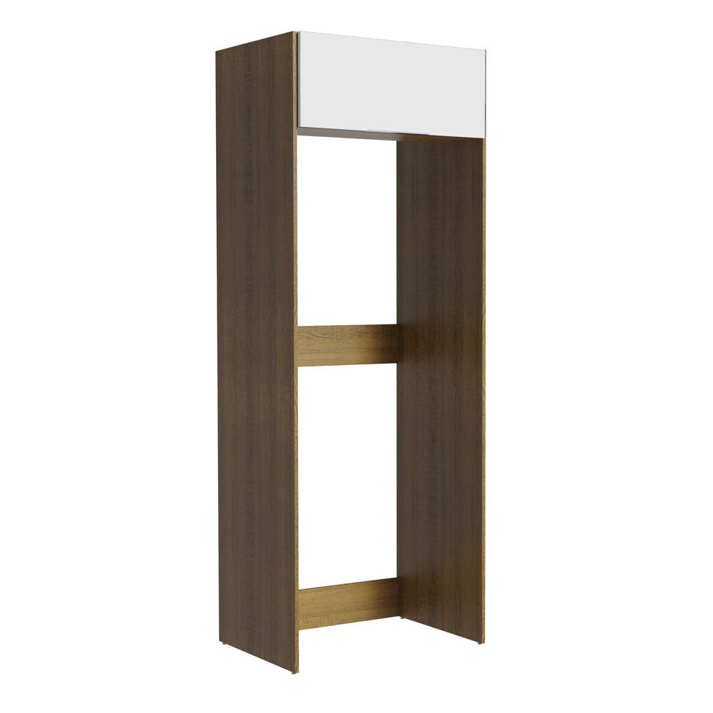 Mueble para Refrigerador 1 Puerta Marrón/Blanco Stella Madesa