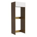 Mueble para Refrigerador 1 Puerta Marrón/Blanco Stella Madesa