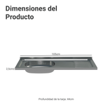 Fregadero de Acero Inoxidable 105 X 44 cm