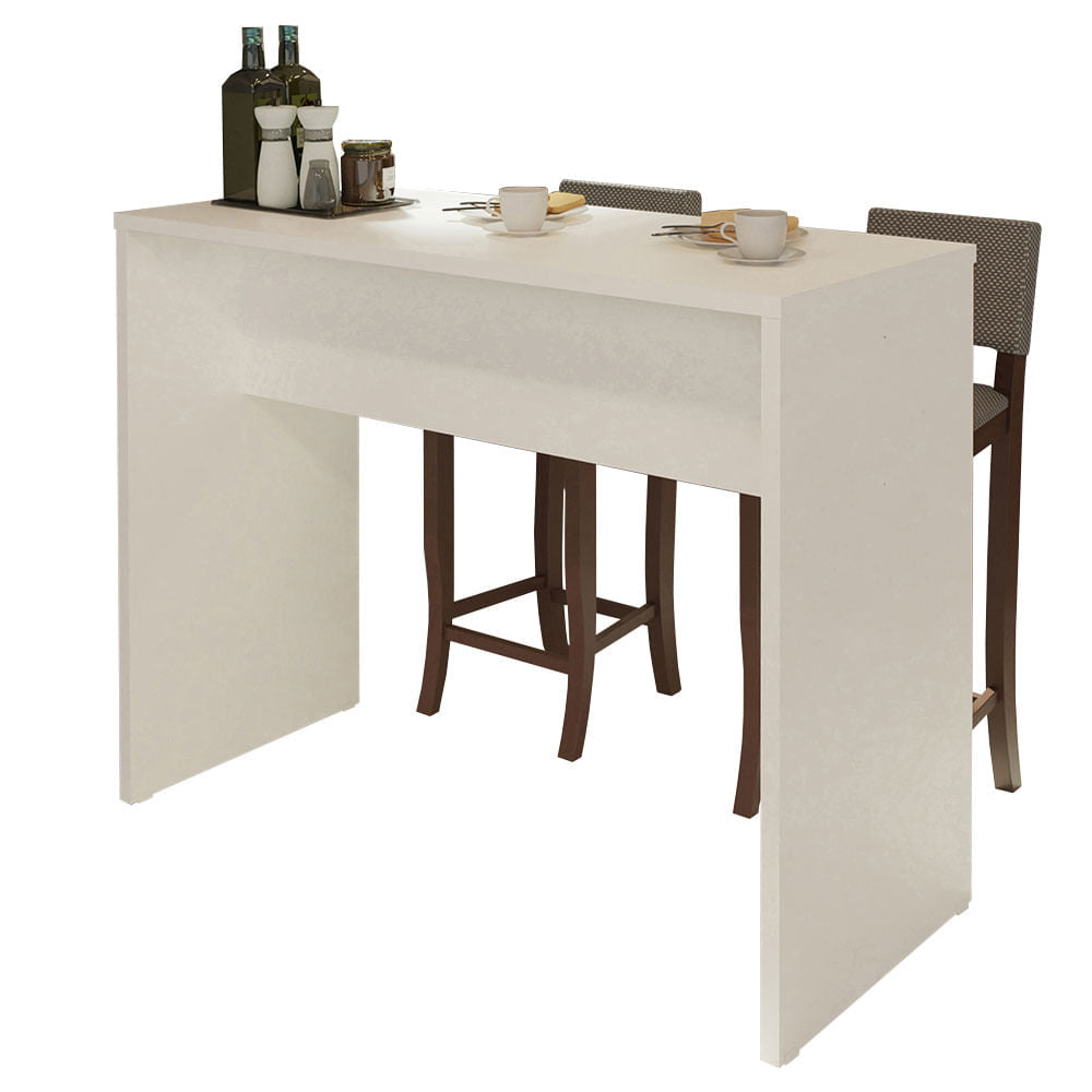 Barra de Cocina 115 cm Lux, Glamy y Agata Blanco