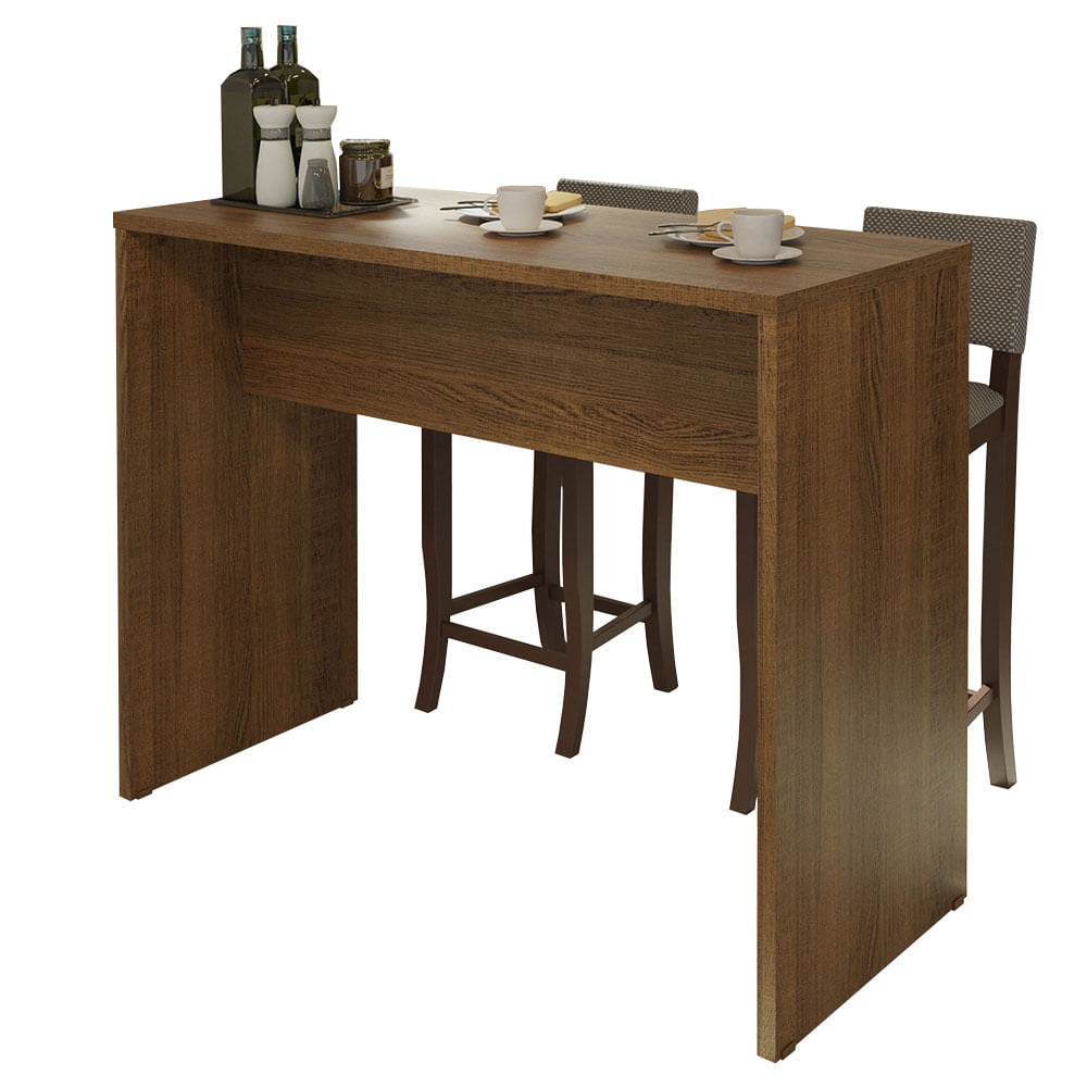 Barra de Cocina 115 cm Marrón Lux, Glamy y Agata Madesa