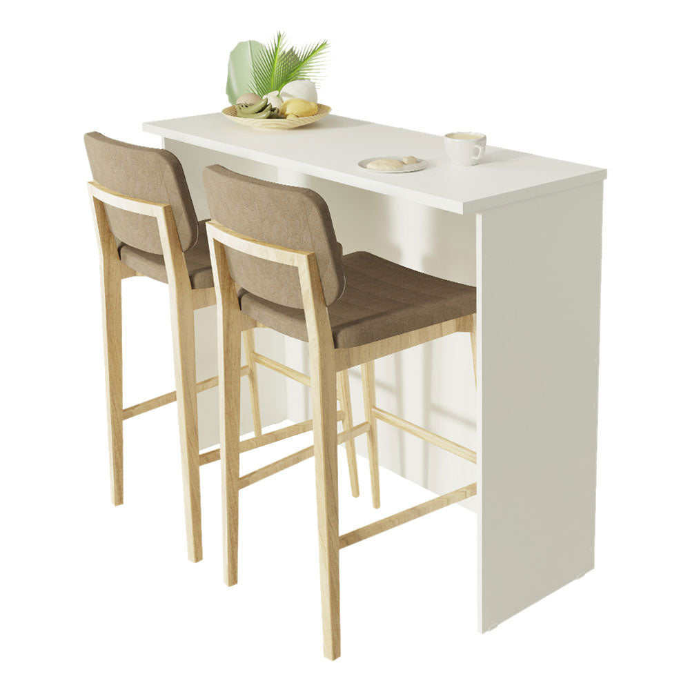 Isla de Cocina con Encimera 120 cm Blanco Madesa
