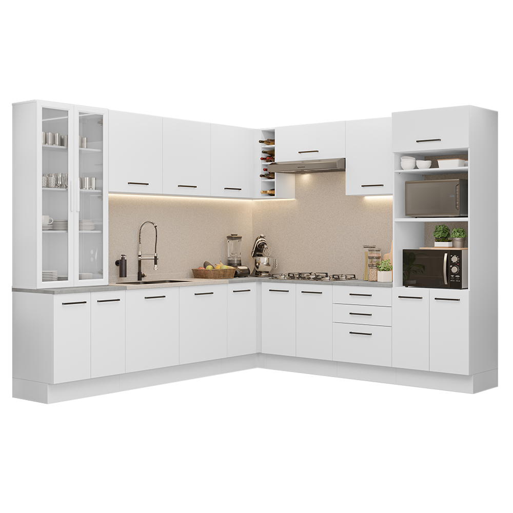 Cocina Integral 549cm Blanco Agata 01