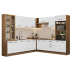 Cocina Integral 549cm Marrón/Blanco Agata 01