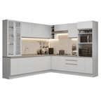 Cocina Integral 549cm Blanco Glamy 01