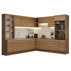 Cocina Integral 549cm Marrón Glamy 01