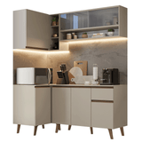 Cocina Integrale Esquinera 265 cm Crema Nice Madesa 02