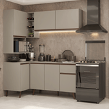 Cocina Integrale Esquinera 265 cm Crema Nice Madesa 05