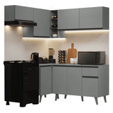 Cocina Integrale Esquinera 325 cm Gris Nice Madesa 06