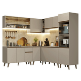 Cocina Integrale Esquinera 445cm Crema Nice Madesa 01