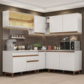 Cocina Integral Esquinera 382cm Blanco Reims 01