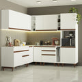 Cocina Integral Esquinera 437cm Blanco Reims Madesa 01