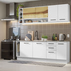 Cocina Integral 220 cm Blanco Agata Madesa