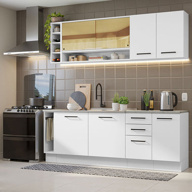 Cocina Integral 220 cm Blanco Agata Madesa