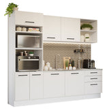 Cocina Integral 250cm Blanco Agata 01