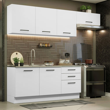 Cocina Integral 260 cm Blanco Agata Madesa