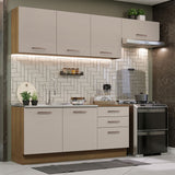 Cocina Integral 260cm Marrón/Crema Agata 02